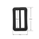 50mm PU Leather 3-Bar Slider Buckles